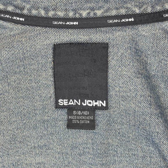 Denim Jacket With Knit Sleeves | Sean John - Picture 7 of 8